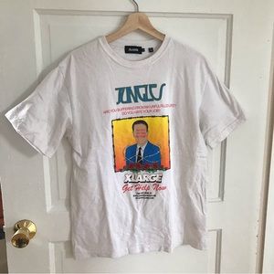 Jungles / XLarge t-shirt with graphic. I’m white.